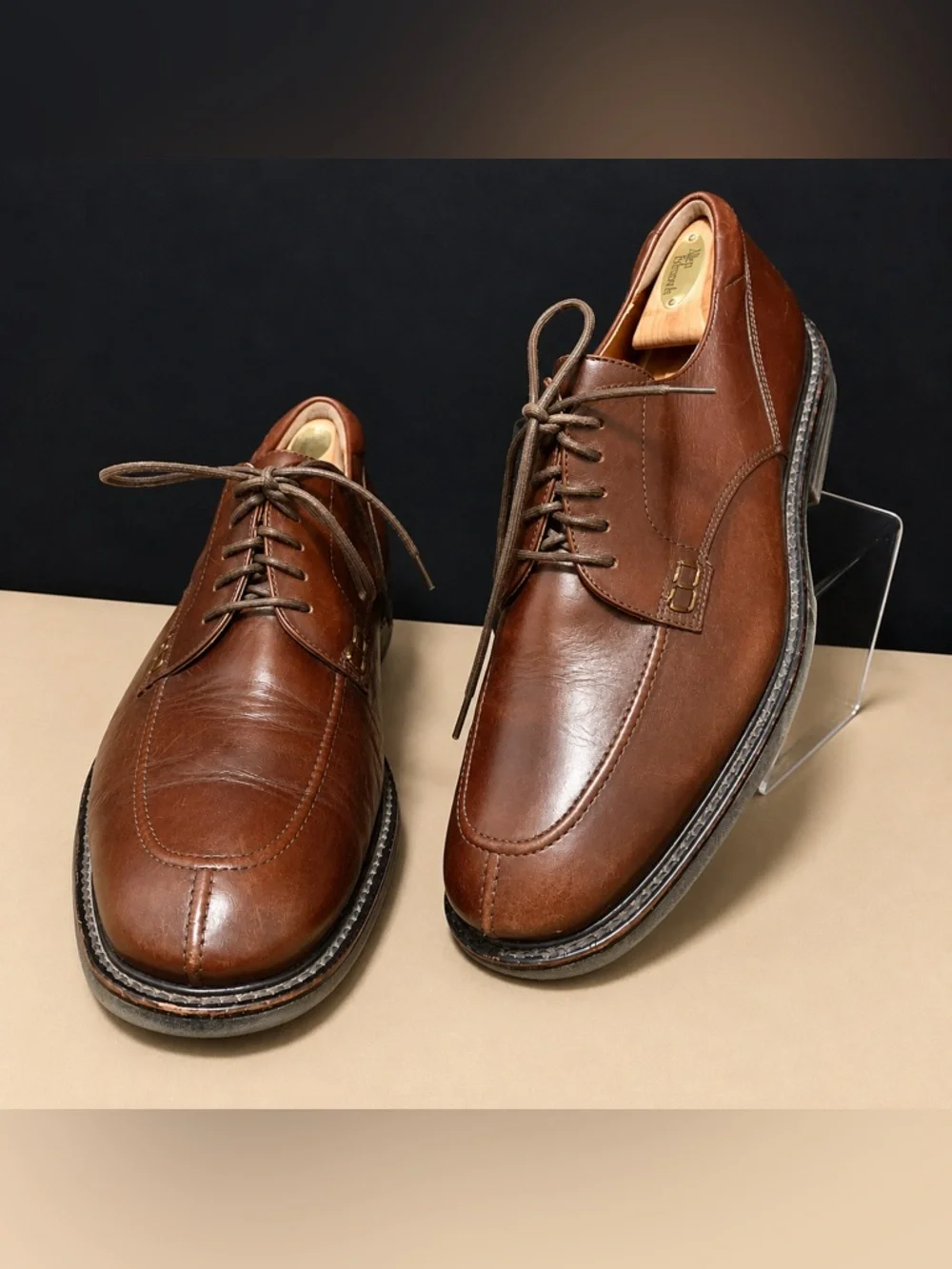 Florsheim Men’s Brown Leather Dress Shoes – Size 12W